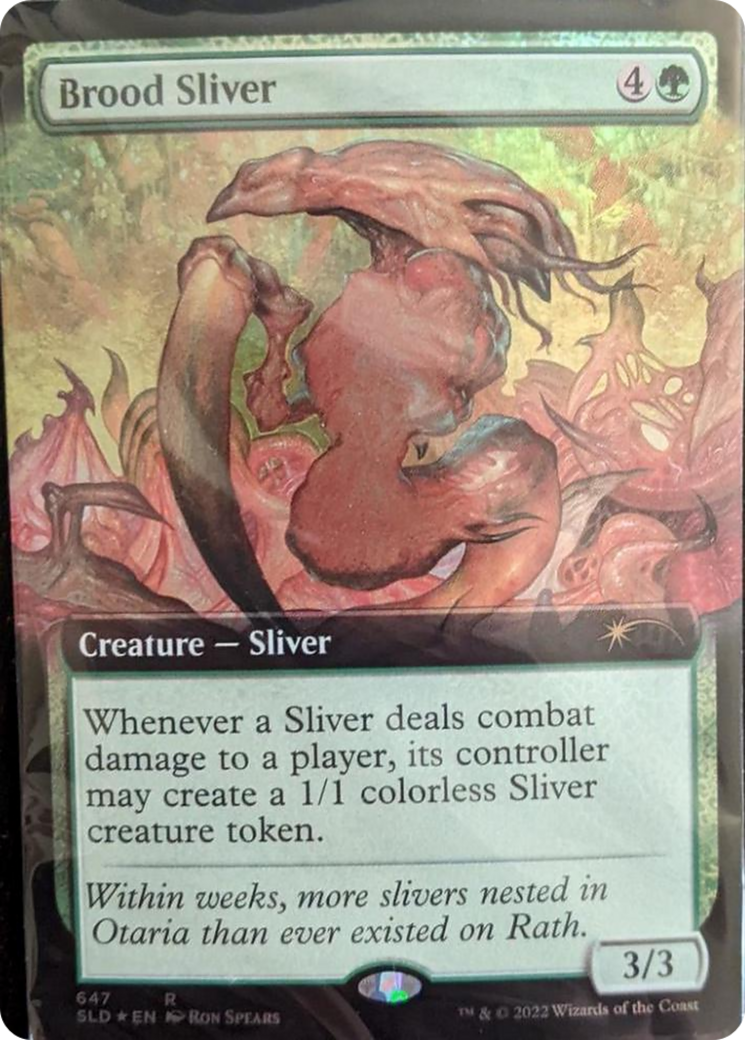 Brood Sliver (Extended Art) [Secret Lair Drop Promos] | The Gaming-Verse