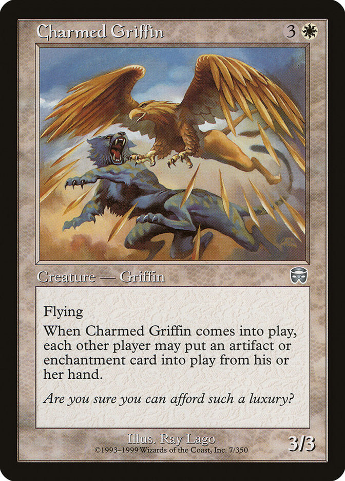 Charmed Griffin [Mercadian Masques] | The Gaming-Verse