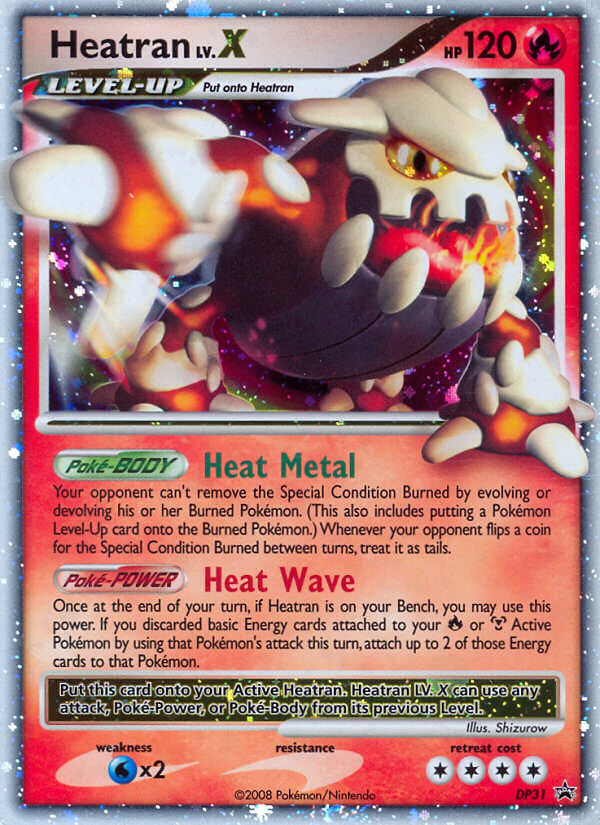 Heatran LV.X (DP31) [Diamond & Pearl: Black Star Promos] | The Gaming-Verse