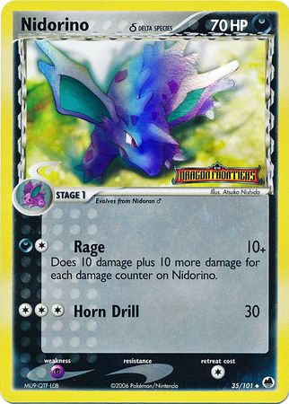 Nidorino (35/101) (Delta Species) (Stamped) [EX: Dragon Frontiers] | The Gaming-Verse