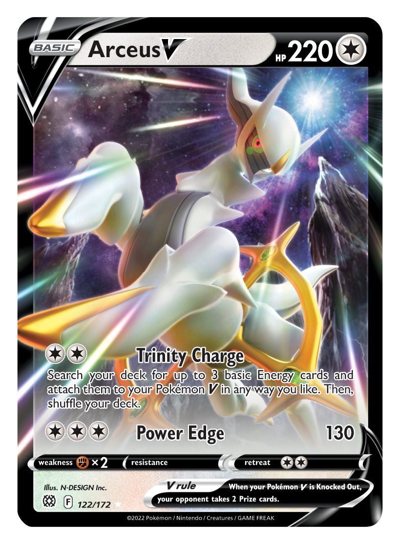 Arceus V (122/172) [Sword & Shield: Brilliant Stars] | The Gaming-Verse