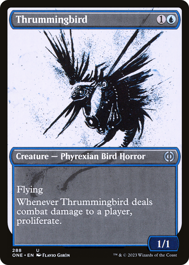 Thrummingbird (Showcase Ichor) [Phyrexia: All Will Be One] | The Gaming-Verse