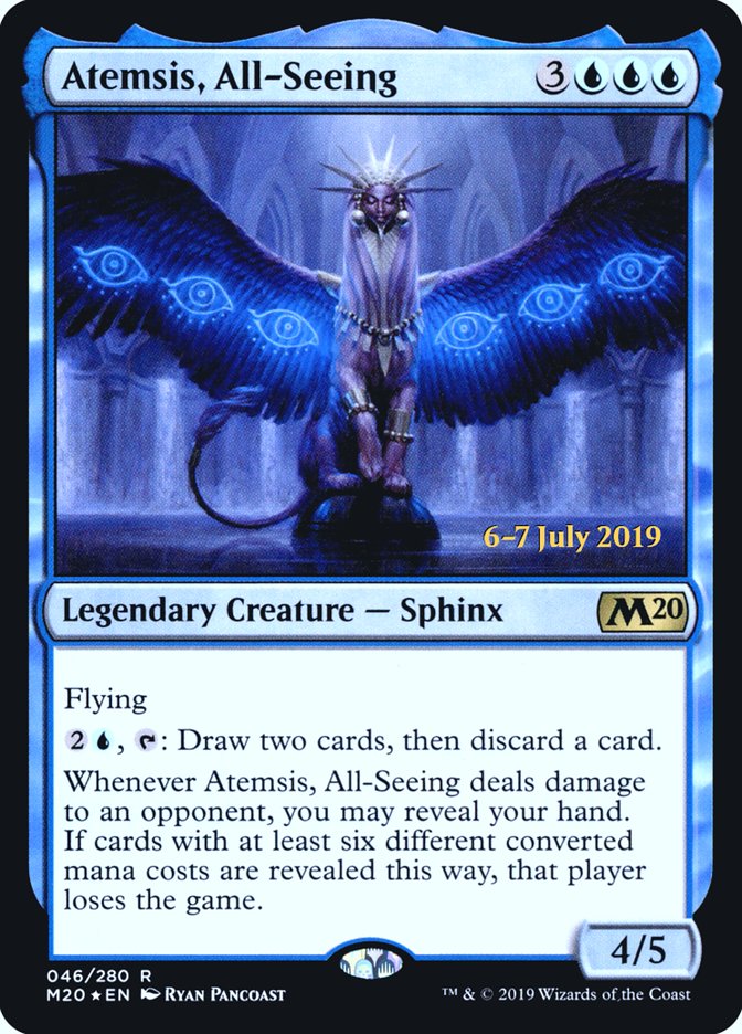 Atemsis, All-Seeing  [Core Set 2020 Prerelease Promos] | The Gaming-Verse