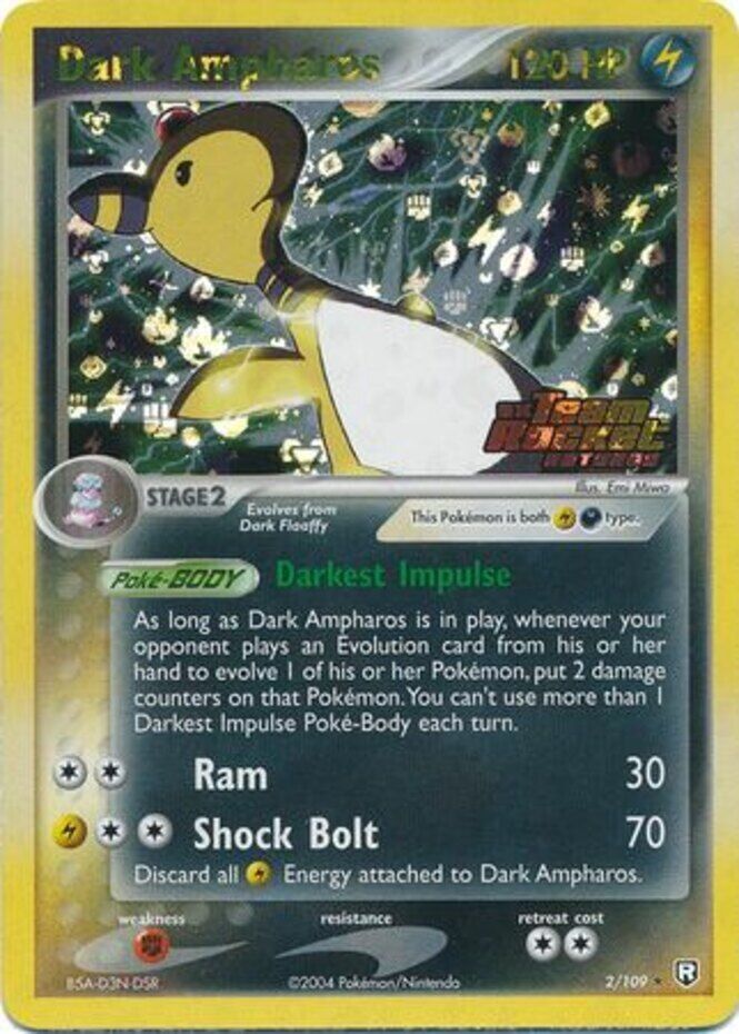 Dark Ampharos (2/109) (Stamped) [EX: Team Rocket Returns] | The Gaming-Verse