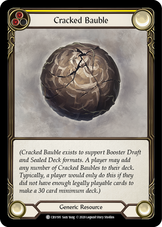 Cracked Bauble [CRU195] 1st Edition Rainbow Foil | The Gaming-Verse