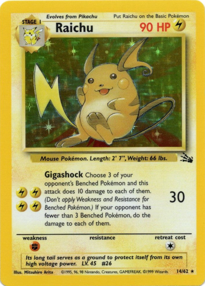 Raichu (14/62) [Fossil Unlimited] | The Gaming-Verse