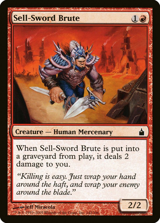 Sell-Sword Brute [Ravnica: City of Guilds] | The Gaming-Verse