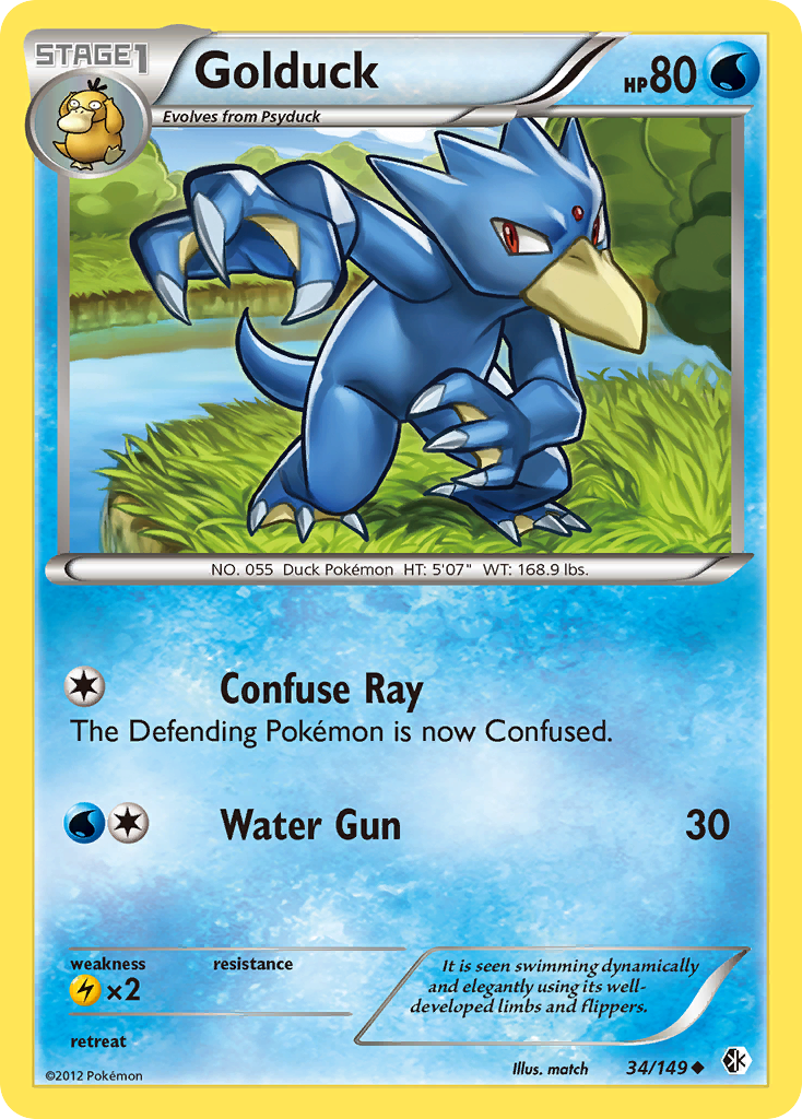 Golduck (34/149) [Black & White: Boundaries Crossed] | The Gaming-Verse