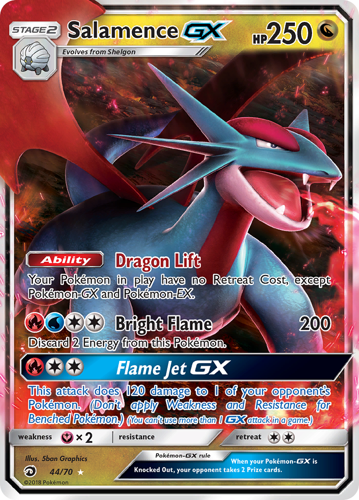 Salamence GX (44/70) [Sun & Moon: Dragon Majesty] | The Gaming-Verse