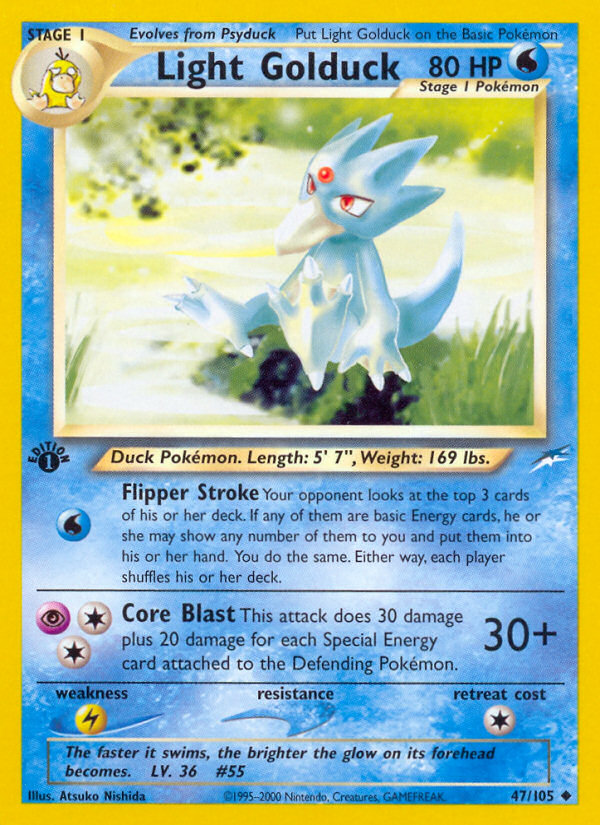 Light Golduck (47/105) [Neo Destiny 1st Edition] | The Gaming-Verse