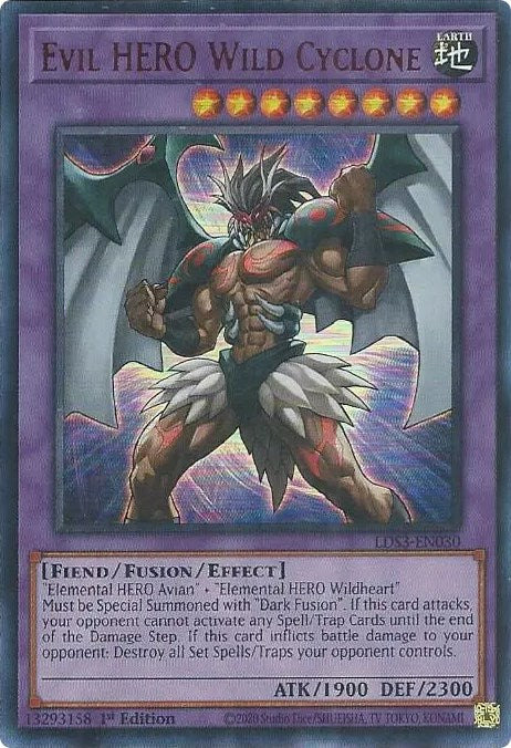 Evil HERO Wild Cyclone (Red) [LDS3-EN030] Ultra Rare | The Gaming-Verse