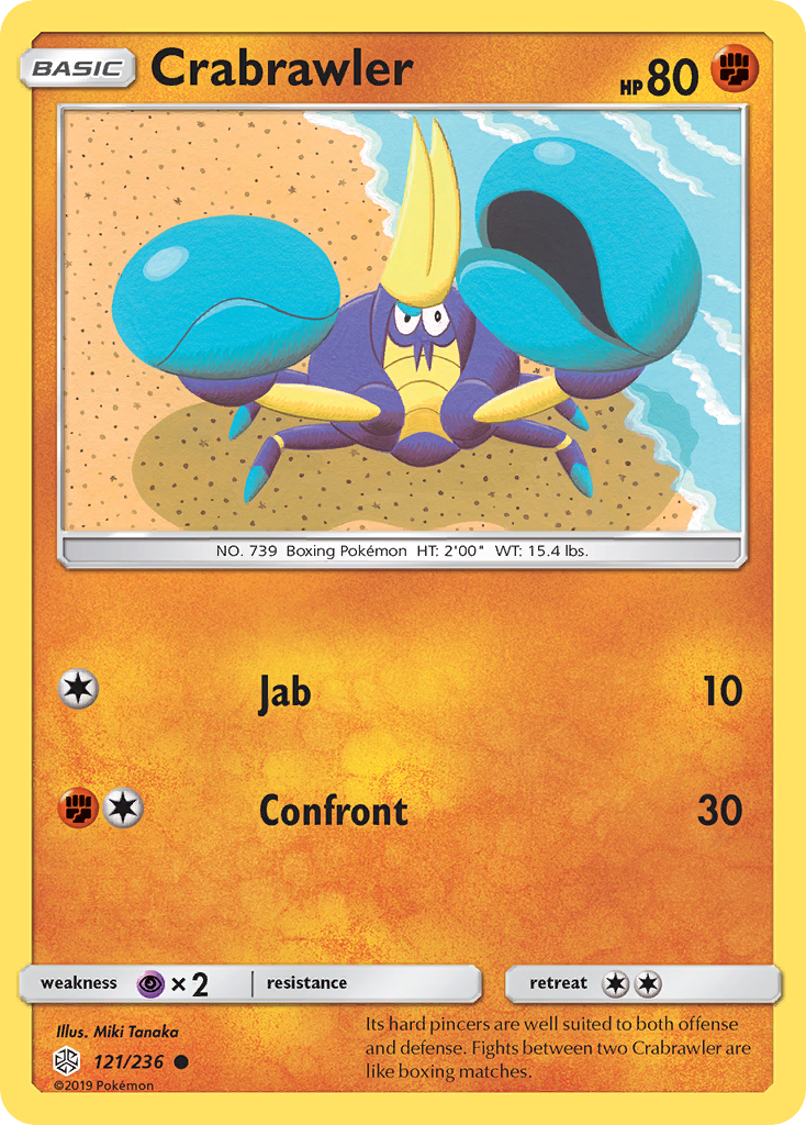 Crabrawler (121/236) [Sun & Moon: Cosmic Eclipse] | The Gaming-Verse