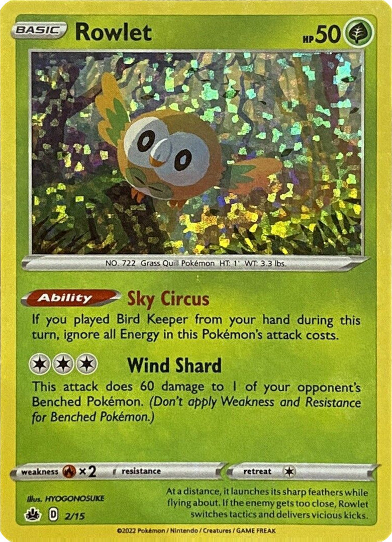 Rowlet (2/15) [McDonald's Promos: Match Battle] | The Gaming-Verse