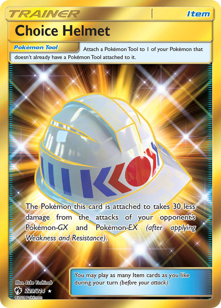 Choice Helmet (229/214) [Sun & Moon: Lost Thunder] | The Gaming-Verse