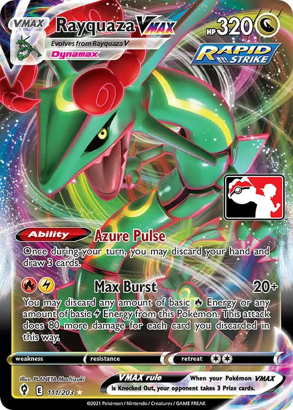 Rayquaza VMAX (111/203) [Prize Pack Series One] | The Gaming-Verse