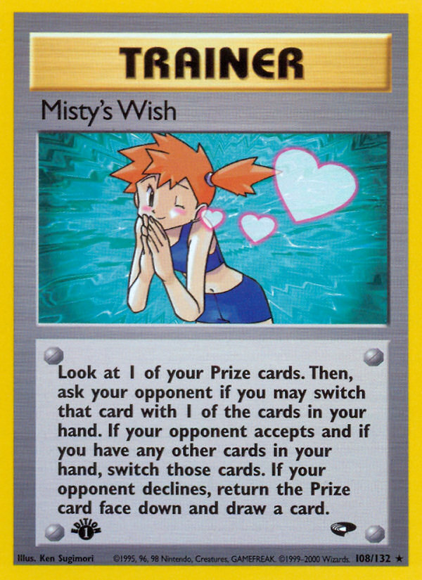 Misty's Wish (108/132) [Gym Challenge 1st Edition] | The Gaming-Verse