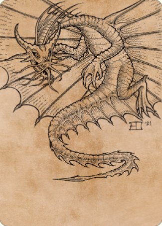 Ancient Gold Dragon Art Card (44) [Commander Legends: Battle for Baldur's Gate Art Series] | The Gaming-Verse