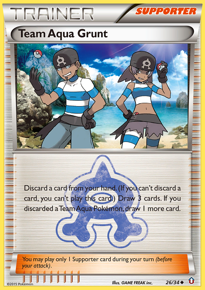 Team Aqua Grunt (26/34) [XY: Double Crisis] | The Gaming-Verse