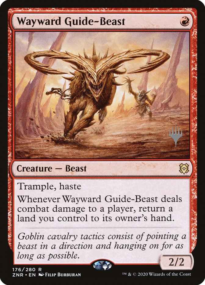 Wayward Guide-Beast (Promo Pack) [Zendikar Rising Promos] | The Gaming-Verse