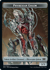 Elemental // Phyrexian Golem Double-sided Token [Double Masters 2022 Tokens] | The Gaming-Verse