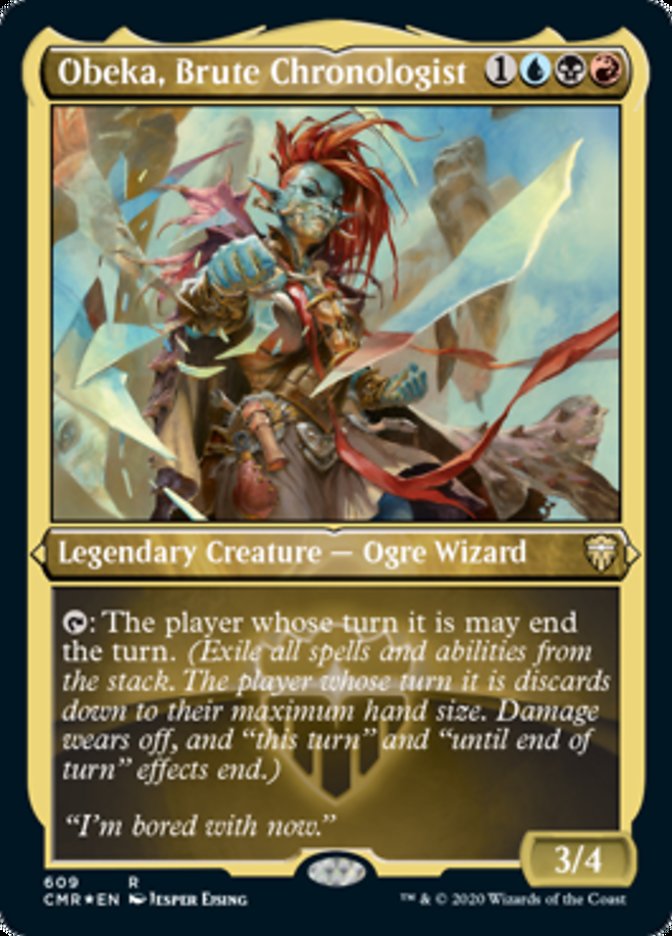 Obeka, Brute Chronologist [Commander Legends Etched] | The Gaming-Verse