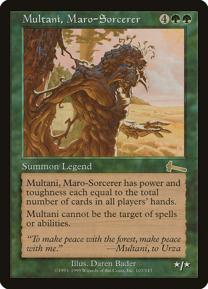 Multani, Maro-Sorcerer [Urza's Legacy] | The Gaming-Verse