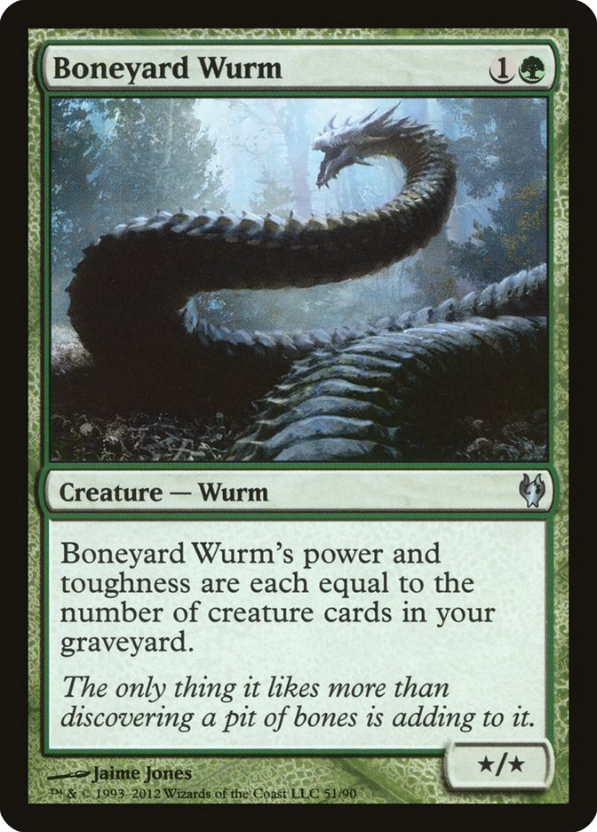 Boneyard Wurm [Duel Decks: Izzet vs. Golgari] | The Gaming-Verse