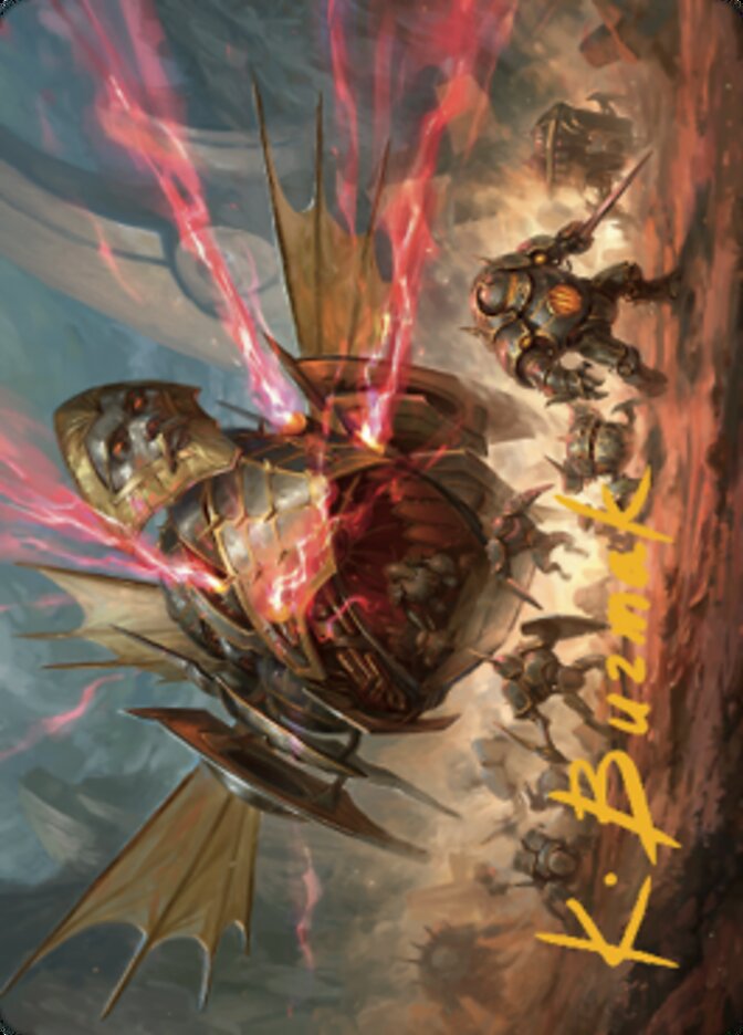 Liberator, Urza's Battlethopter Art Card (Gold-Stamped Signature) [The Brothers' War Art Series] | The Gaming-Verse