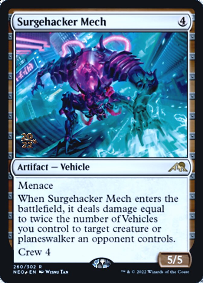 Surgehacker Mech [Kamigawa: Neon Dynasty Prerelease Promos] | The Gaming-Verse