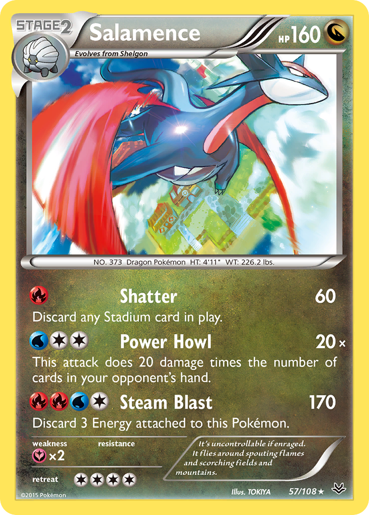 Salamence (57/108) [XY: Roaring Skies] | The Gaming-Verse