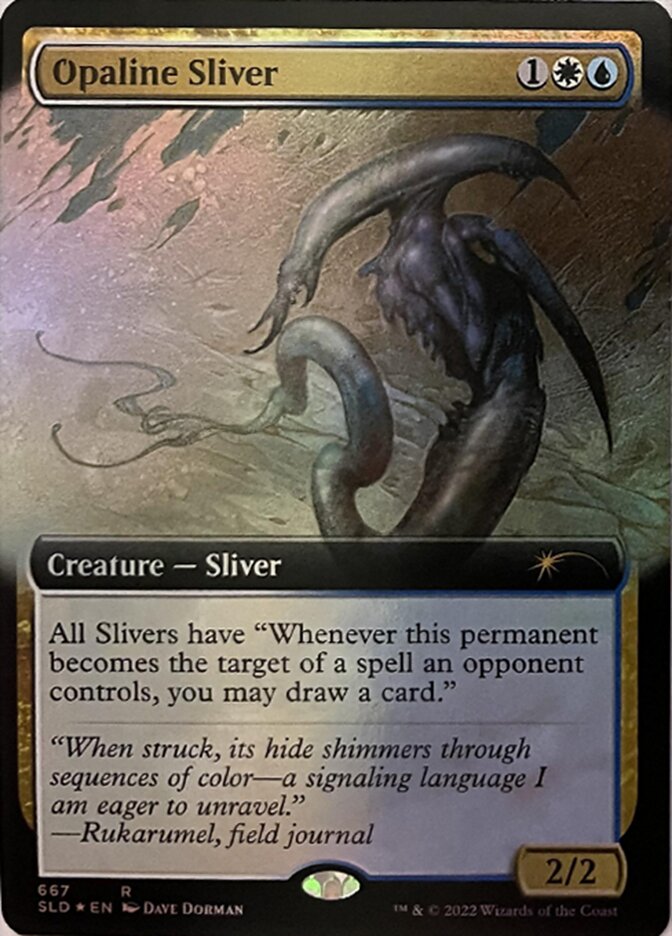 Opaline Sliver (Extended Art) [Secret Lair Drop Promos] | The Gaming-Verse