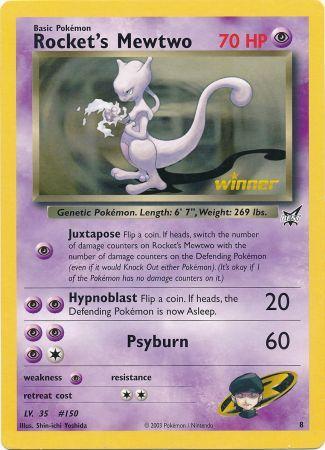 Rocket's Mewtwo (8) (Jumbo Card) [Best of Promos] | The Gaming-Verse