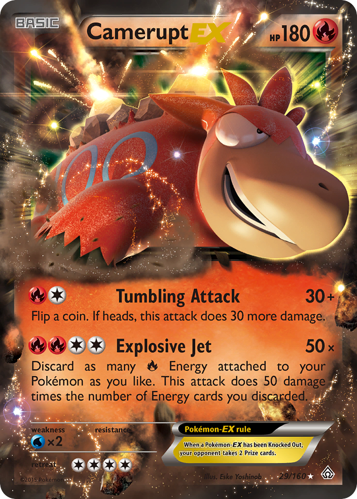 Camerupt EX (29/160) [XY: Primal Clash] | The Gaming-Verse