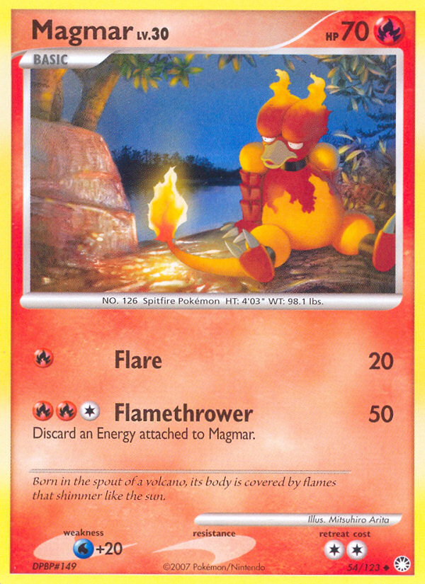 Magmar (54/123) [Diamond & Pearl: Mysterious Treasures] | The Gaming-Verse