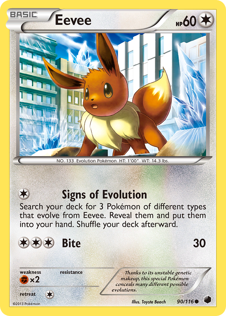 Eevee (90/116) [Black & White: Plasma Freeze] | The Gaming-Verse