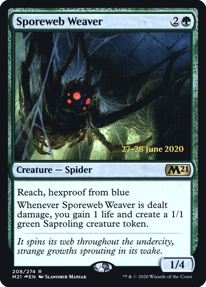 Sporeweb Weaver  [Core Set 2021 Prerelease Promos] | The Gaming-Verse