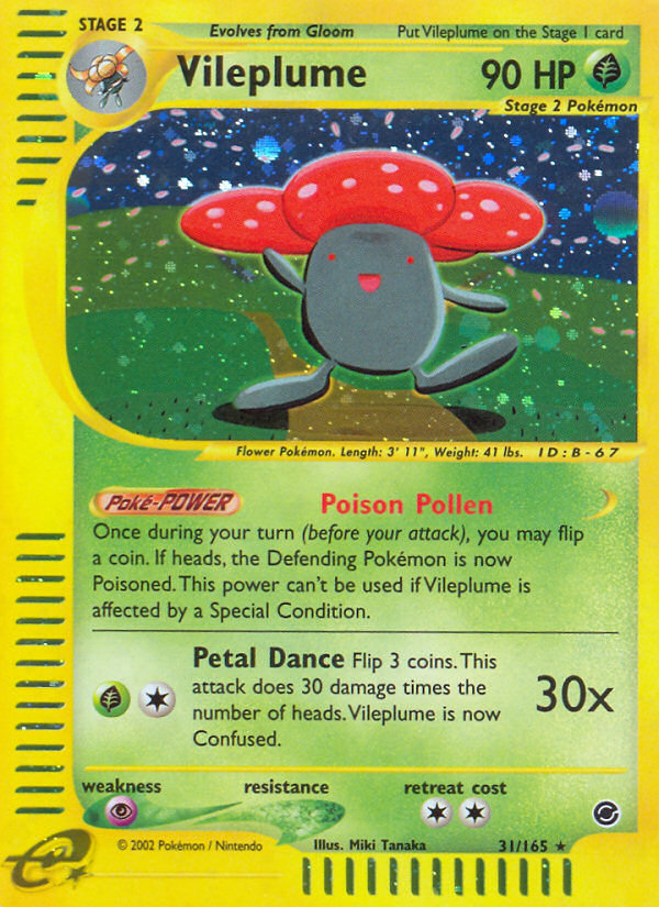 Vileplume (31/165) [Expedition: Base Set] | The Gaming-Verse