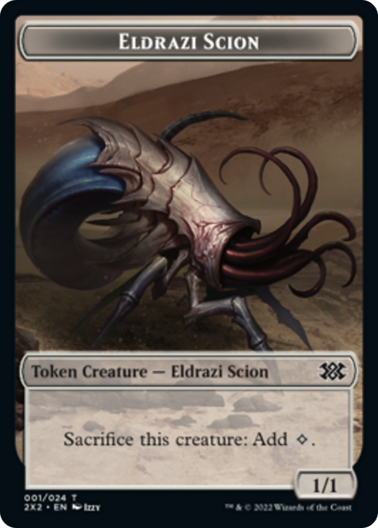 Egg // Eldrazi Scion Double-sided Token [Double Masters 2022 Tokens] | The Gaming-Verse