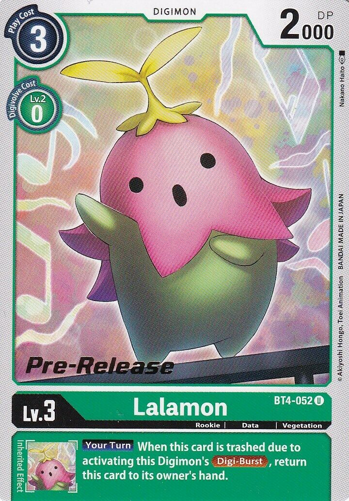 Lalamon [BT4-052] [Great Legend Pre-Release Promos] | The Gaming-Verse