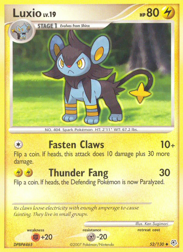 Luxio (52/130) [Diamond & Pearl: Base Set] | The Gaming-Verse