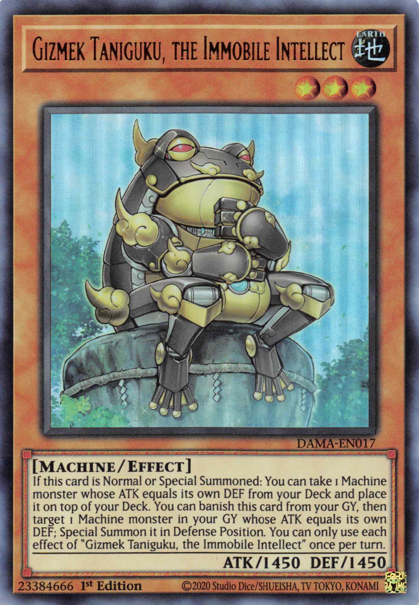 Gizmek Taniguku, the Immobile Intellect [DAMA-EN017] Ultra Rare | The Gaming-Verse