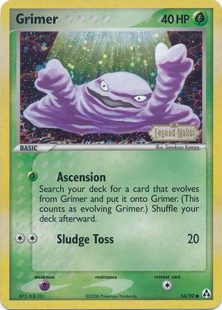 Grimer (54/92) (Stamped) [EX: Legend Maker] | The Gaming-Verse