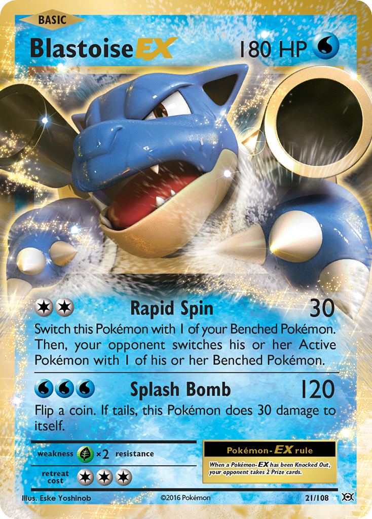 Blastoise EX (21/108) [XY: Evolutions] | The Gaming-Verse