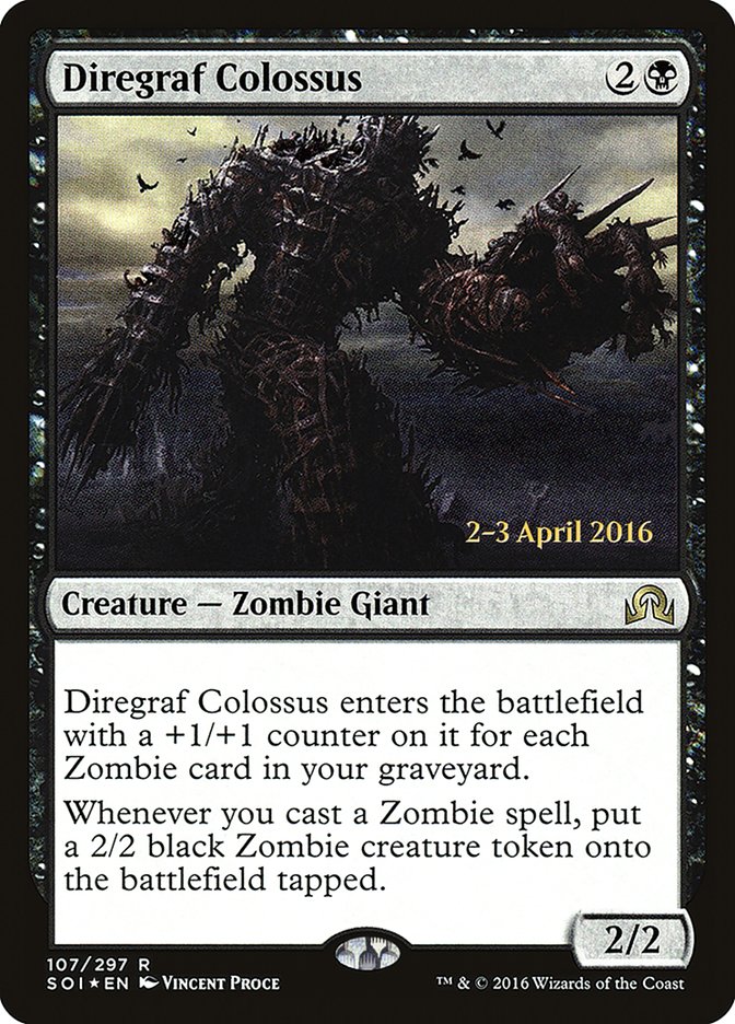 Diregraf Colossus (Prerelease) [Shadows over Innistrad Prerelease Promos] | The Gaming-Verse