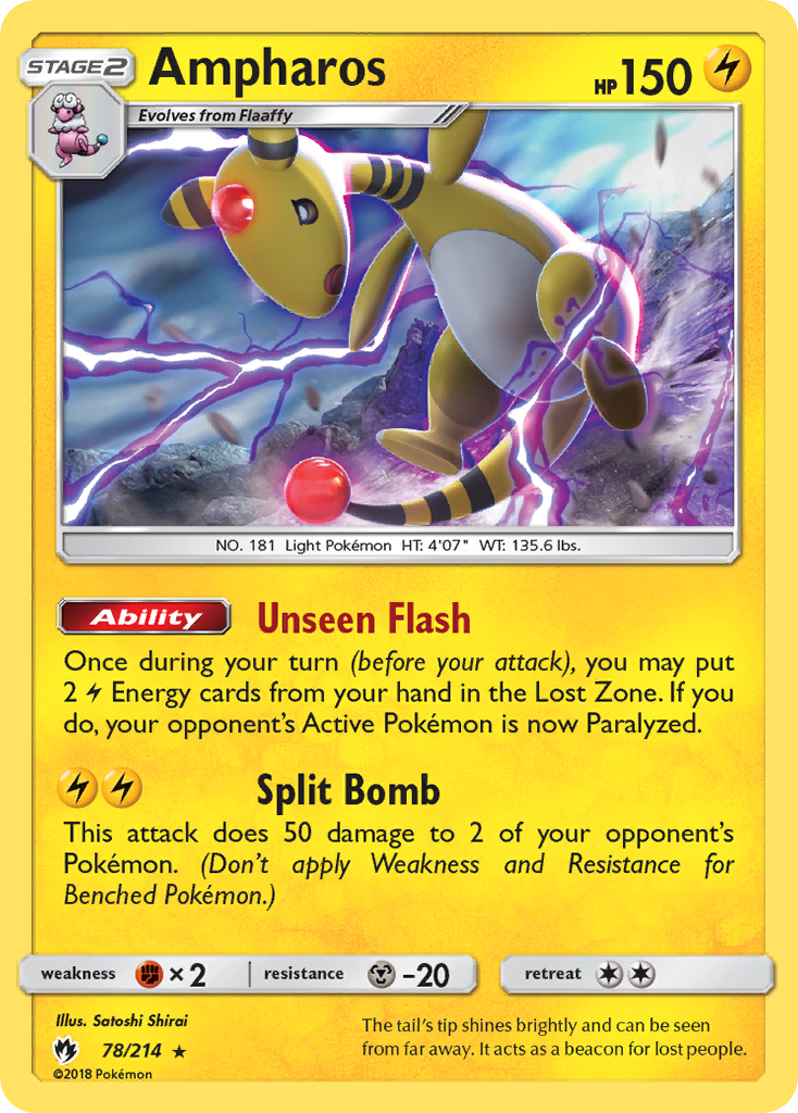 Ampharos (78/214) [Sun & Moon: Lost Thunder] | The Gaming-Verse