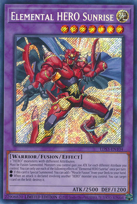 Elemental HERO Sunrise [LDS3-EN104] Secret Rare | The Gaming-Verse