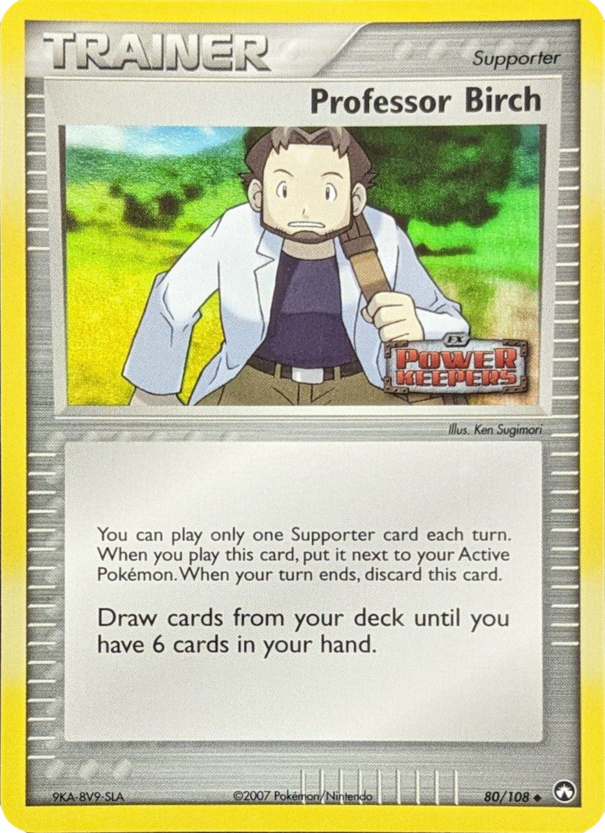 Professor Birch (80/108) (Stamped) [EX: Power Keepers] | The Gaming-Verse