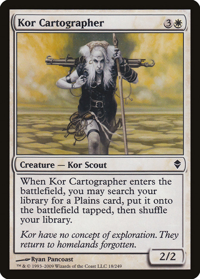 Kor Cartographer [Zendikar] | The Gaming-Verse