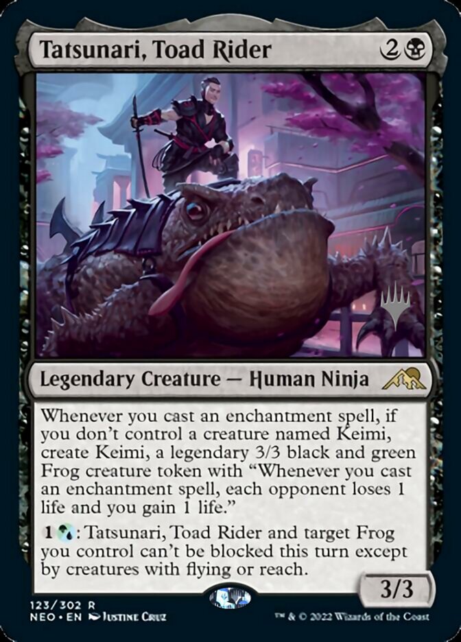 Tatsunari, Toad Rider (Promo Pack) [Kamigawa: Neon Dynasty Promos] | The Gaming-Verse