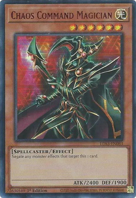 Chaos Command Magician (Red) [LDS3-EN083] Ultra Rare | The Gaming-Verse